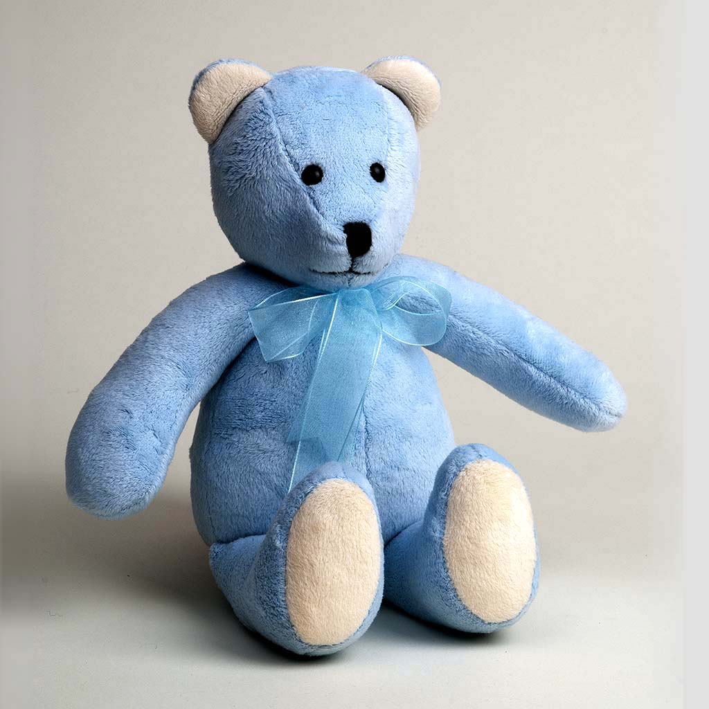 Blue Alfie The Handmade Bear from Canterbury Bears.